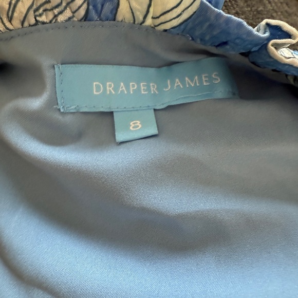 Draper James Blue Floral Midi Wrap Dress - size 8 - Picture 5 of 5